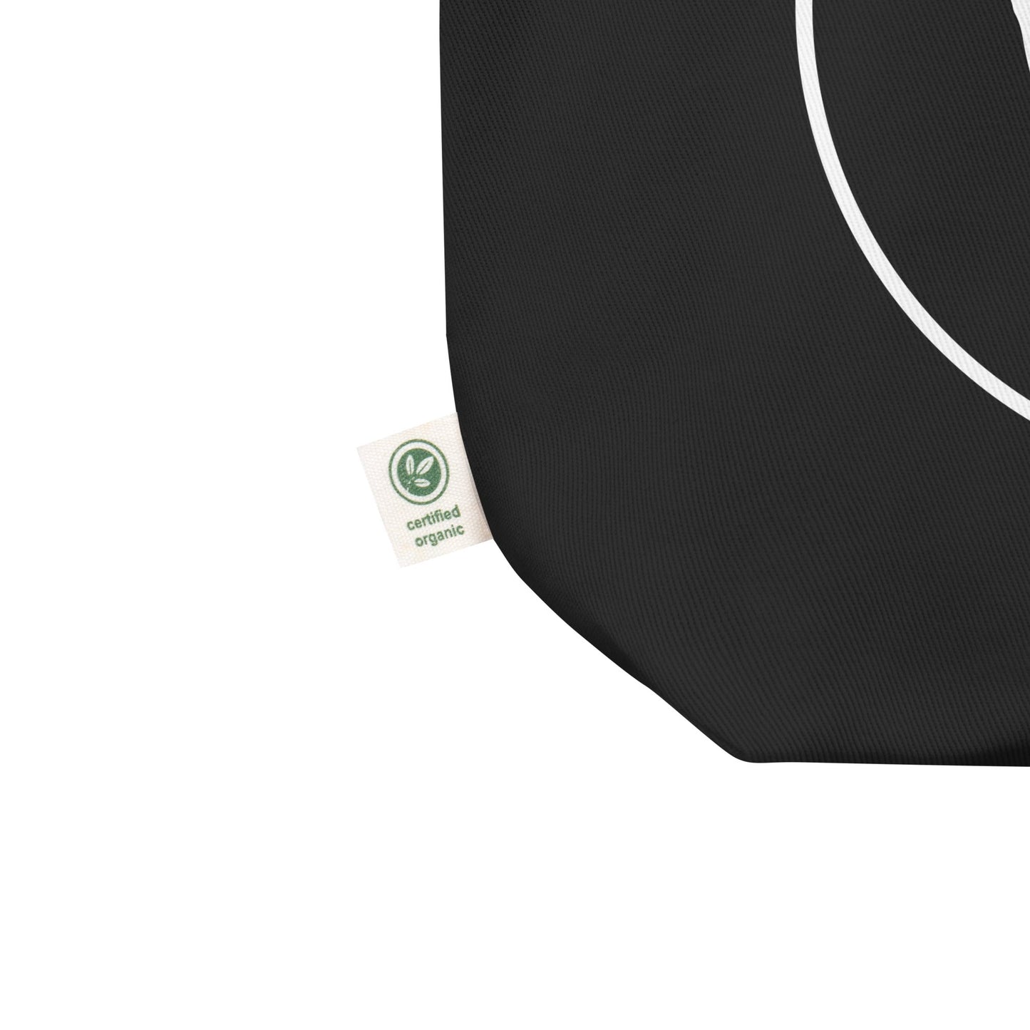 THiNK LiKE A DOG® White Logo on Black Eco Tote Bag - THiNK LiKE A DOG®