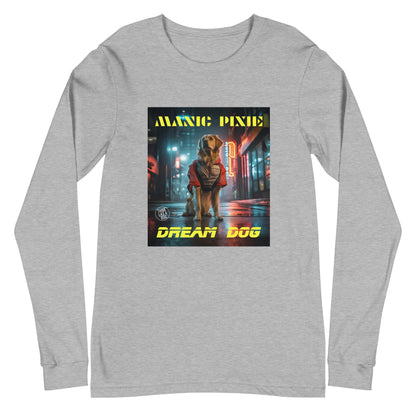 Unique Funny Dog Shirt – Manic Pixie Dream Dog Long Sleeve Tee - THiNK LiKE A DOG®