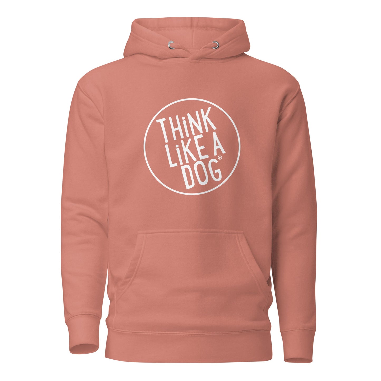 Unisex Premium Hoodie with THiNK LiKE A DOG White Logo - Comfortable, Stylish, and Dog - Lover Approved - THiNK LiKE A DOG®