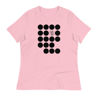 Women's Relaxed T-Shirt Field Of Spots - THiNK LiKE A DOG®