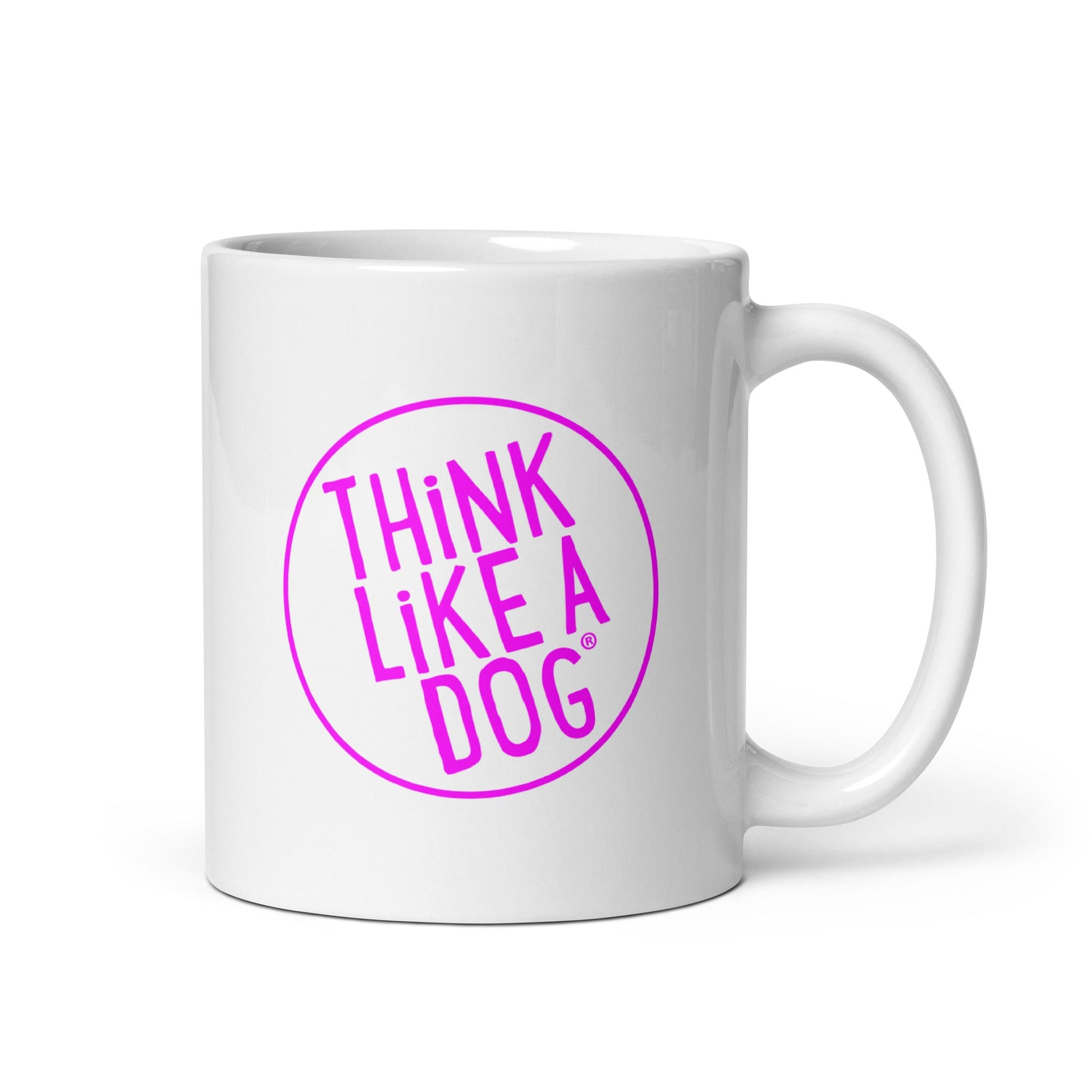 Replace with:
White Glossy Mug Magenta THiNK LiKE A DOG® Logo from THiNK LiKE A DOG®.