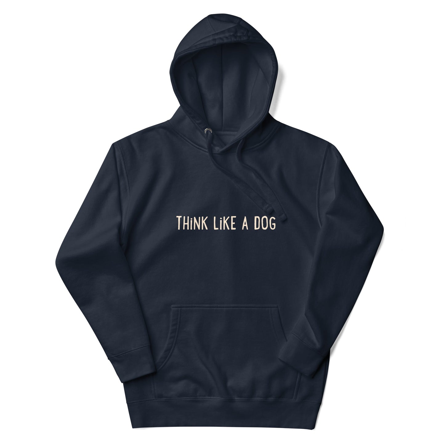 THiNK LiKE A DOG® Papaya Whip Logo on Unisex Premium Hoodie - THiNK LiKE A DOG®