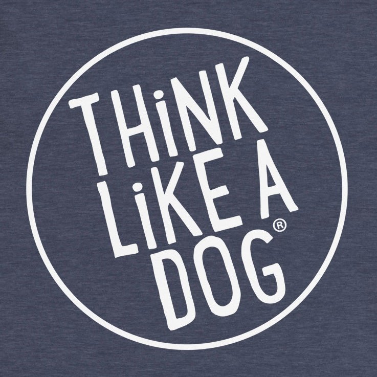 THiNK LiKE A DOG® Small White Logo Unisex Long Sleeve Tee - THiNK LiKE A DOG®