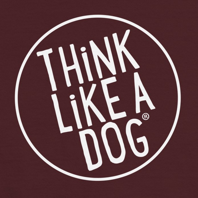 THiNK LiKE A DOG® White Logo Kids Crewneck Sweatshirt - THiNK LiKE A DOG®